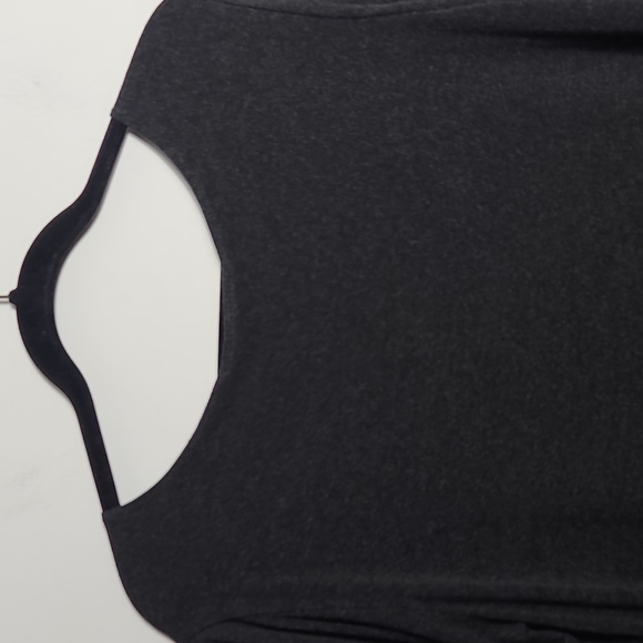 CHICO'S DESIGN Long Sleeve Stretch Grey Tunic Top Size 2 (12/14-L) - Picture 10 of 13